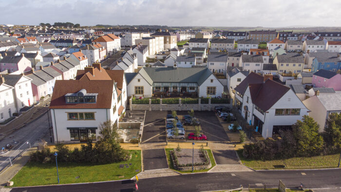 aerial shot of Nansledan