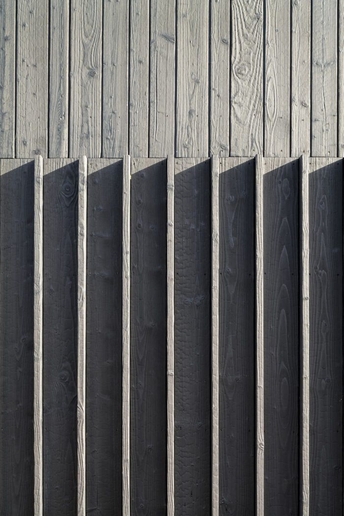 Detail of timber ribbing detail