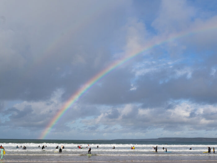 surfers in Newquay