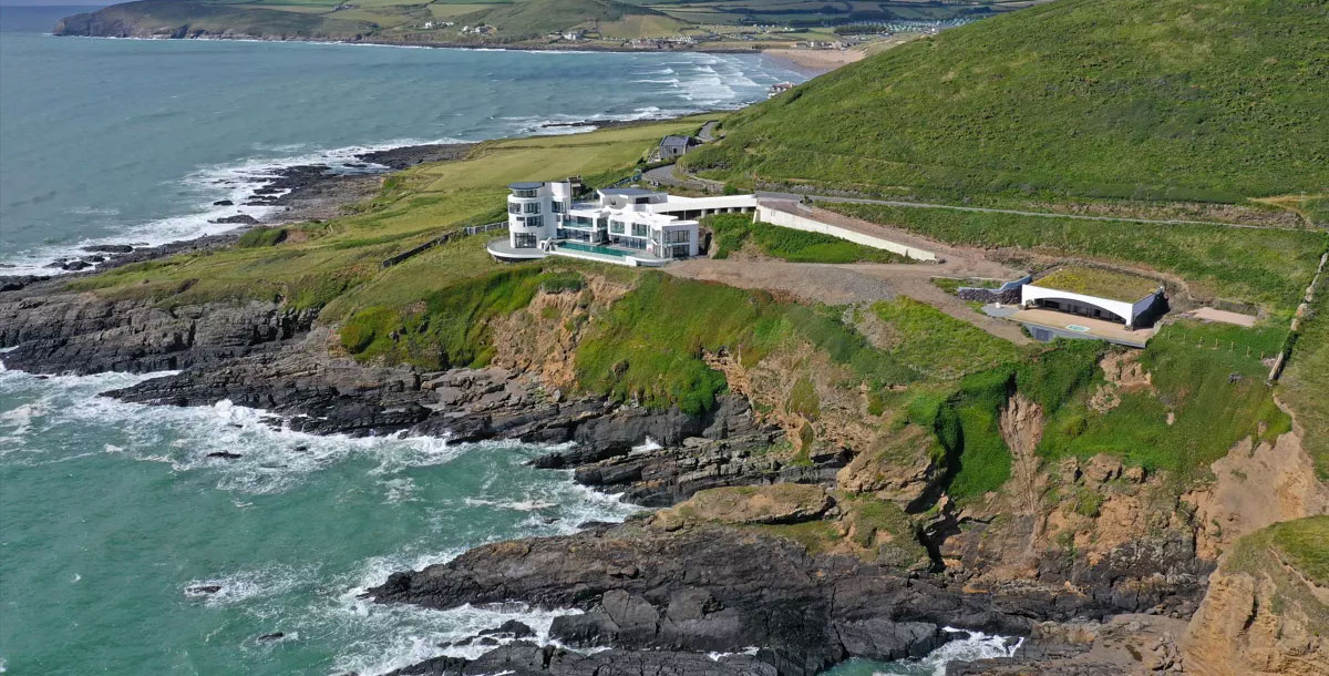 The Grand Designs Lighthouse home is perched on the rugged Chesil Cliff in North Devon