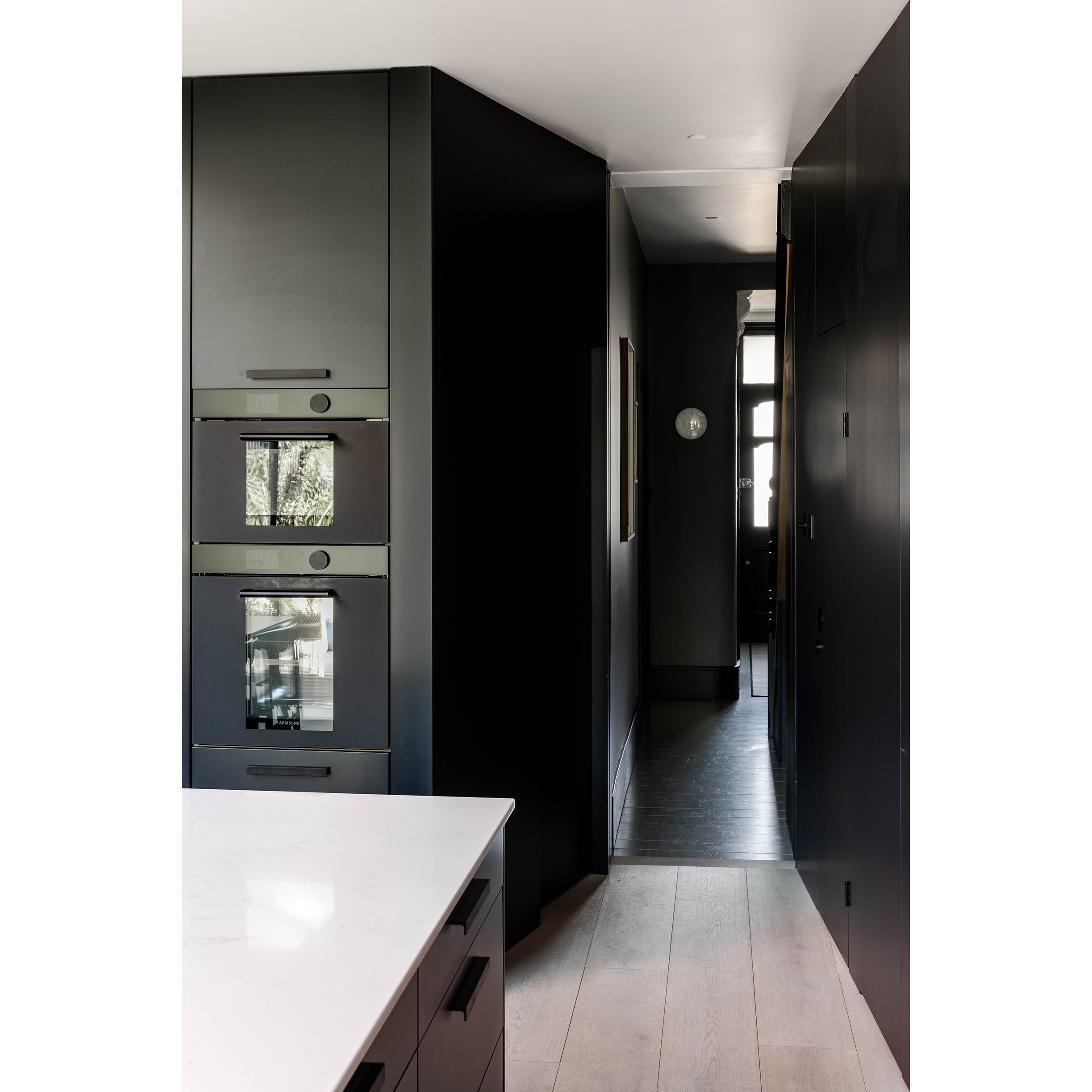 Kitchen cabinetry in the Aperture house