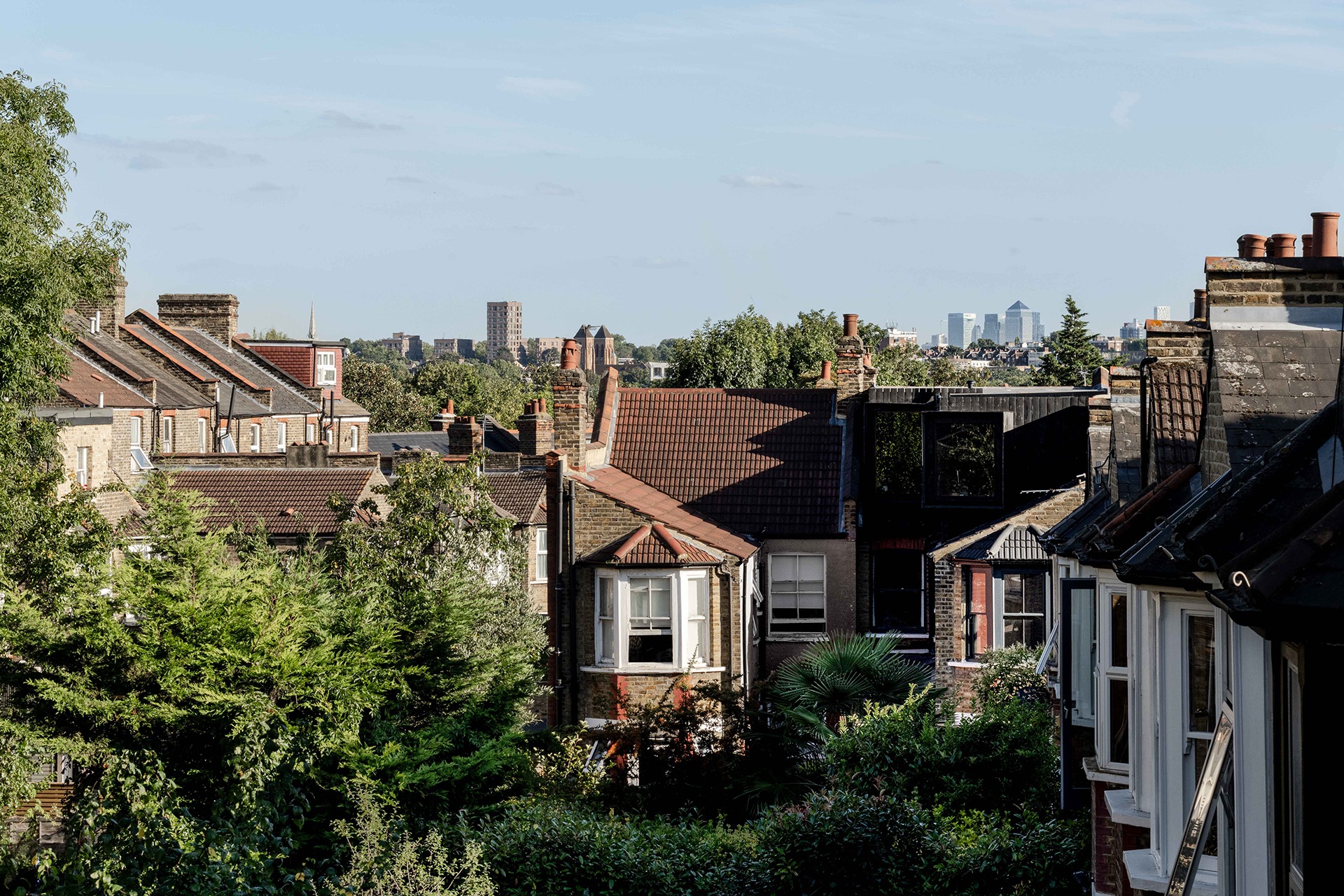 Aerial view of Dom French's home