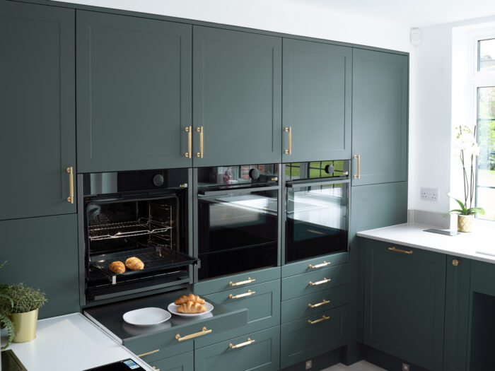 An accessible kitchen with built-in appliances