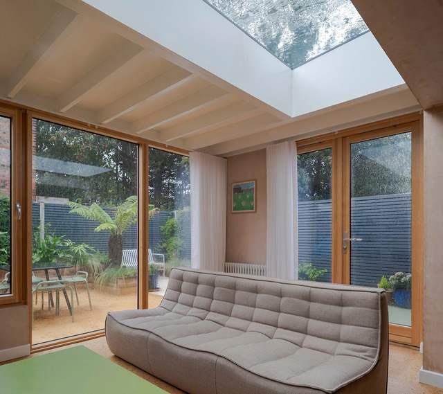 Skylight living space of 190s extension Samantha Road Walthamstowe