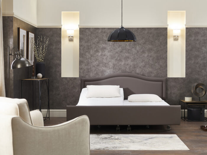 A double special care bed in a nice bedroom 