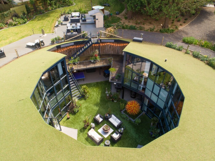 Woolbrook reservoir from above