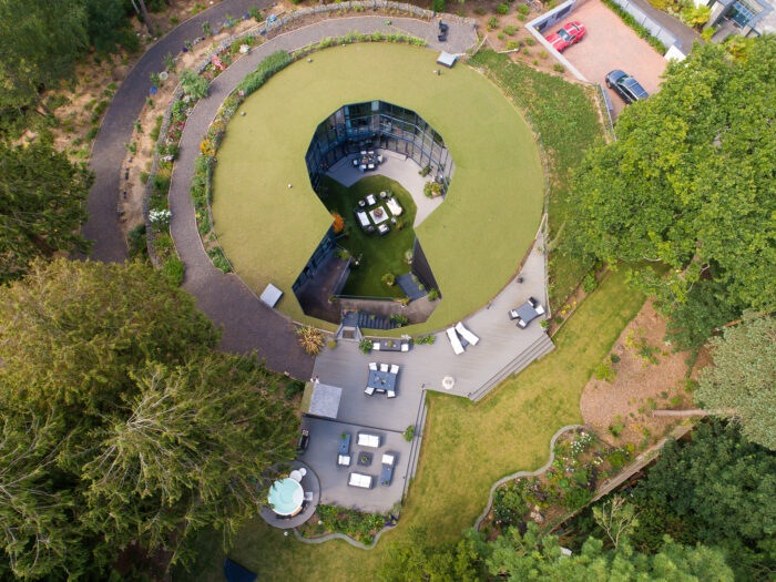 aerial view of Woolbrook reservoir