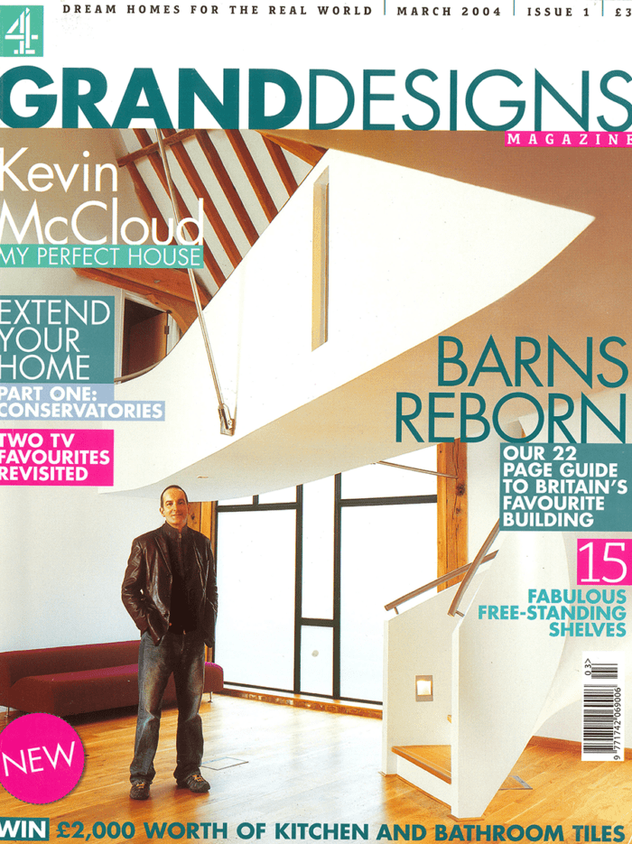 The barn featured in the first ever print edition of Grand Designs Magazine 